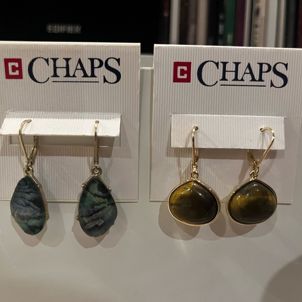 Chaps| two pairs of women’s earrings